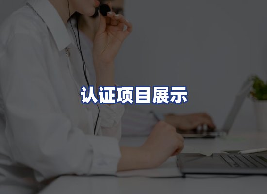 认证项目展示